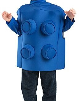Child Toy Blue Brick Costume (Size: Medium 7-10)