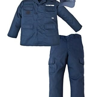 Kids US Coast Guard 3 Pc Blue USCG Replica Work Uniform (Small 6-8)