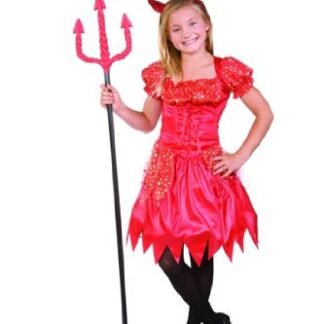 RG Costumes Glitter Devilina, Child Small/Size 4-6