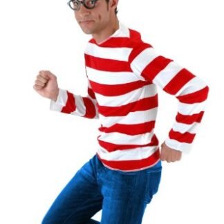 elope Where's Waldo Adult Costume Kit, Red/White, Large/X-Large