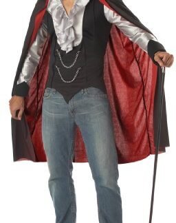 California Costumes Men's Very Cool Vampire Costume, Black/Silver,Medium
