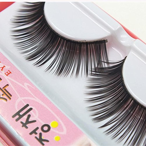 Tenworld Women Girl A Pair False Eyelashes Natural Beauty Dense Long Thick Eye Lashes Makeup Cosmetic Tool. (B) - Image 3