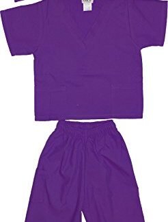 Kids Doctor Dress up Surgeon Costume Set, 6/8, Purple