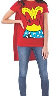DC Comics Wonder Woman T-Shirt With Cape And Headband Costume