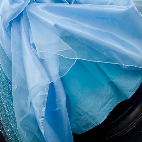 Domiray New Cinderella Dress Princess Costume Blue Butterfly Girl Dress - Image 6