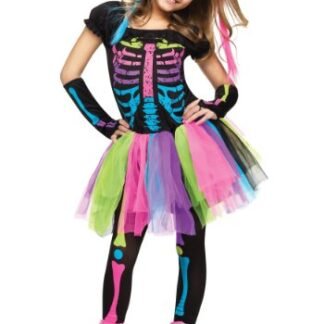 Funky Punk Skeleton Kids Costume