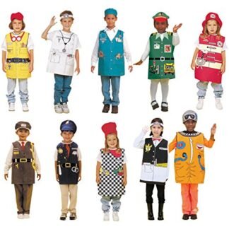 Childcraft Occupations Costumes with Hats for Children (Set of 10)