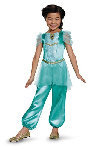 Disguise Jasmine Classic Disney Princess Aladdin Costume, One Color, Medium/7-8