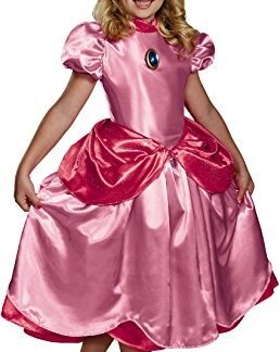 Disguise Nintendo Super Mario Brothers Princess Peach Deluxe Girls Costume
