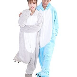 Duraplast Adults Funny Christmas Costume for Couples Hoodie One-Piece Hippo