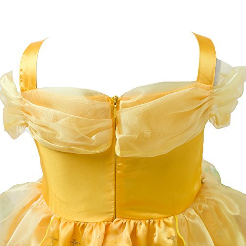 EnjoyFashion Baby Girls' Princess Belle Costume Party Cosplay Dress Up 3 Yellow - Image 4