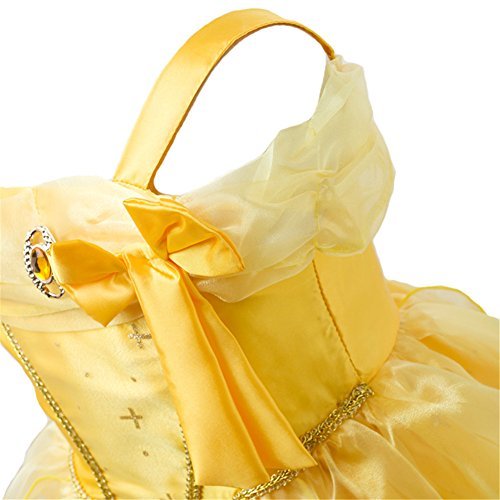EnjoyFashion Baby Girls' Princess Belle Costume Party Cosplay Dress Up 3 Yellow - Image 5