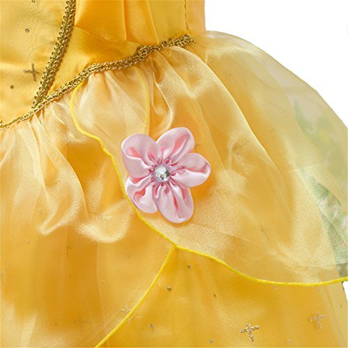 EnjoyFashion Baby Girls' Princess Belle Costume Party Cosplay Dress Up 3 Yellow - Image 6