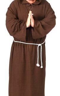 Friar Tuck Deluxe Hooded Monk Robe Costume