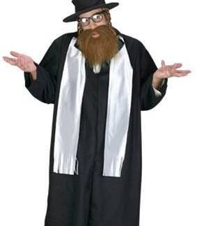 FunWorld Men's Adult Rabbi Costume