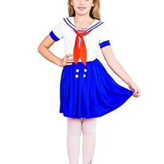 Girls' Sea Sweetie Sailor Navy Ship Mate Dress Up & Role Play Halloween Costume