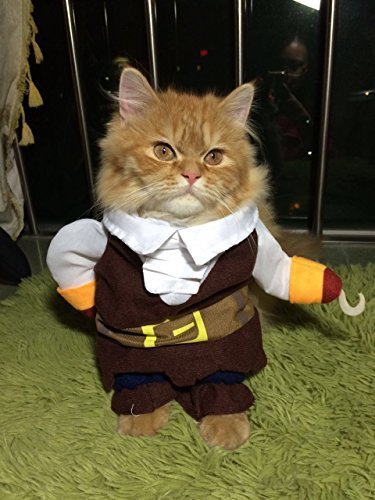 Hong Fashion Pirates of the Caribbean Design Dog Clothes Costume for Dogs and Cats - Image 3