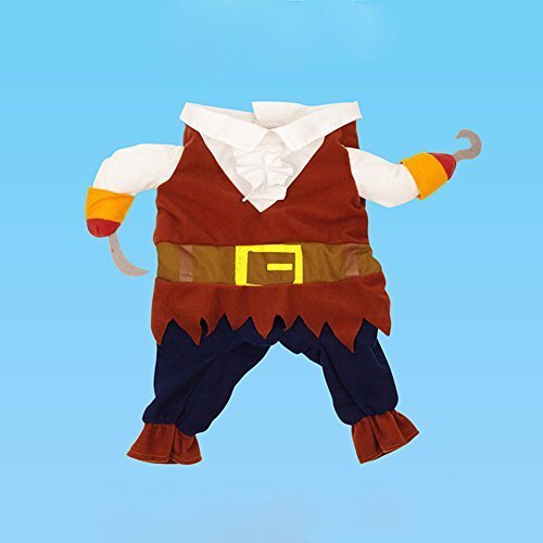 Hong Fashion Pirates of the Caribbean Design Dog Clothes Costume for Dogs and Cats - Image 5