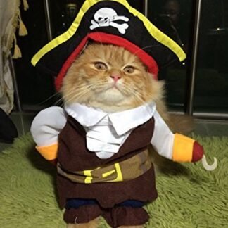 Hong Fashion Pirates of the Caribbean Design Dog Clothes Costume for Dogs and Cats