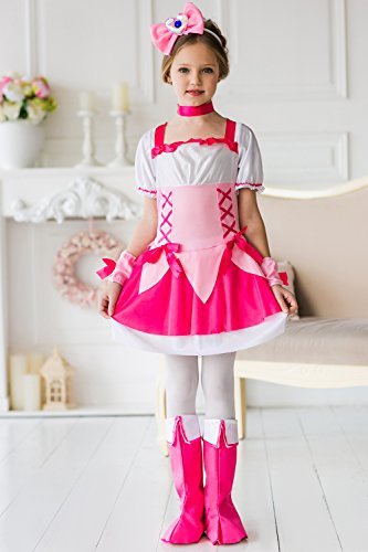 Kids Girls Pink Princess Halloween Costume Queen of Roses Dress Up & Role Play - Image 5