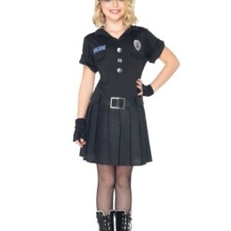 Leg Avenue Costumes 3Pc.Playtime Police Dress with Attached Belt Gloves and Hat