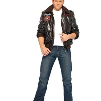 Leg Avenue Mens Bomber Jacket Top Gun Costume