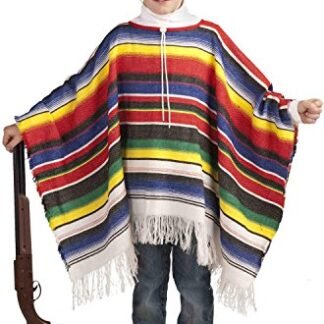 Mexican Poncho Kids Costume - Child Std. fits up to size 12