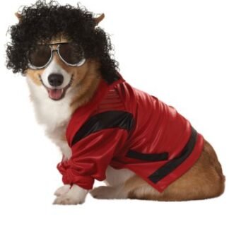 Pup-A-Razzi Pop King Dog Costume, Red/Black