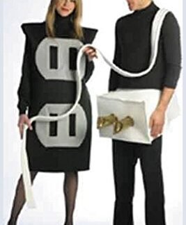 Rasta Imposta Plug and Socket Couples Costume Packaged Together