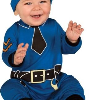 Rubie's Costume Baby's First Halloween Policeman 1 Piece Jumper, Hat and Booties