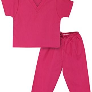 Scoots Little Girls' Scrubs, Hot Pink