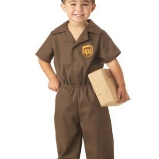UPS Guy Boy's Costume, Large (4-6), One Color by California Costumes