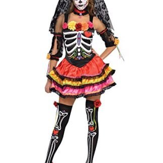 Womens Day Of The Dead Senorita Costume Size Small (2-4)