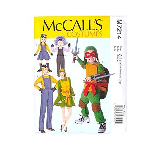 McCall's Adult's Minions Costume Pattern M7214 (Sizes SmMedLrgXlg)