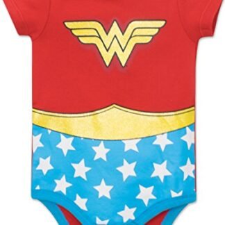 Justice League Baby Girls' 5 Pack Onesies - Wonder Woman, Batgirl and Supergirl (0-3M)