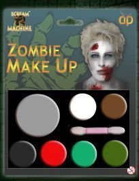 Scream Machine Zombie Make Up Set Halloween Face Paint Paints