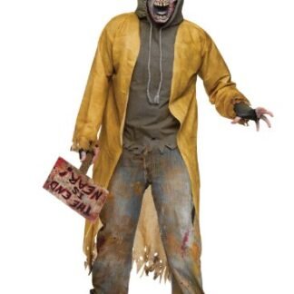 FunWorld Street Zombie Complete, Black/White, One Size Costume