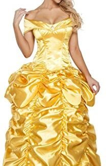 Adult Bella Beauty for a Beast Halloween Costume - Yellow - Small
