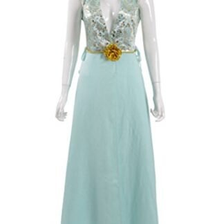 Xiao Maomi Womens Blue Dress Cosplay Costume Halloween Suit (Woman-S, Blue)