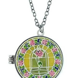 Disney Beauty And The Beast Stained Glass Locket