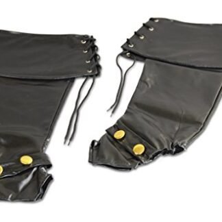 Deluxe Adult Black Vinyl Boot Covers,Black,One Size