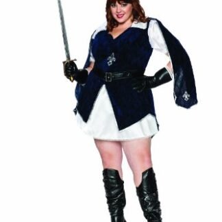 Delicious All For One Costume, Blue/White, 2X