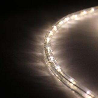 18Ft Rope Lights; Soft White LED Rope Light Kit; 1.0"LED Spacing; Christmas Lighting; outdoor rope lighting