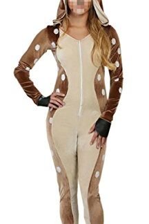 Ameyda Women's Adult Little Girls Kids Fawn Costume Halloween Fancy Dress