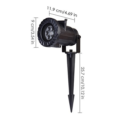 ZSL Halloween Christmas Projector Lights with Remote Control(15 Switchable Pattern Lens) ,Garden Projector Laser Lights Led Landscape Spotlight - Image 4