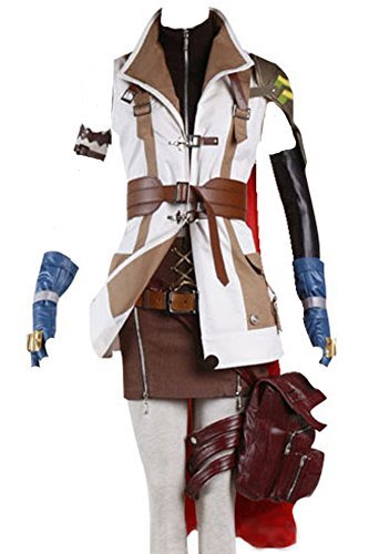 CosplaySky Final Fantasy Costume XIII FF 13 Lightning Cosplay Halloween Full Set Medium