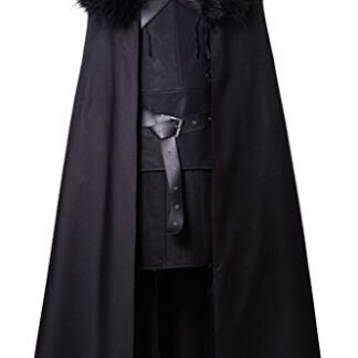 Sidnor GoT Game of Thrones Night's Watch Jon Snow Cosplay Costume Outfit Suit Dress