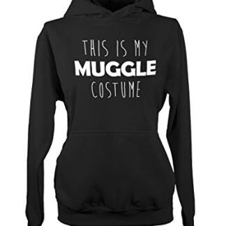 This Is My Muggle Costume Magic Wizard Cool Funny Women's Hoodie Sweatshirt Black Small