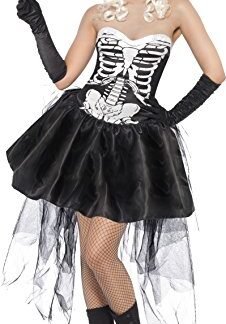 Smiffy's Skelly Von Trap Costume, Black/White, Medium