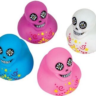Toy Day Of The Dead Skull Duckies Bath Time Ducks Vinyl Set Of 12